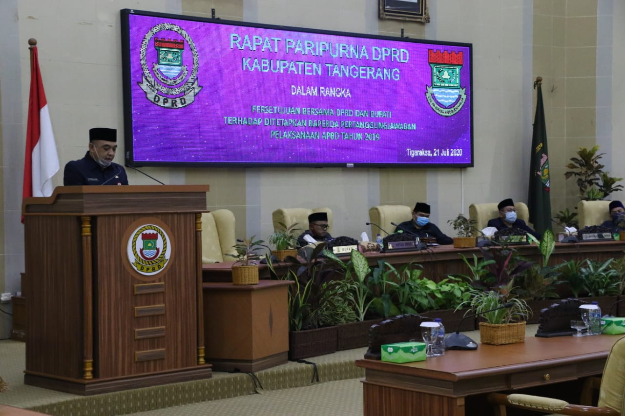 DPRD Kabupaten Tangerang Menyetujui Pertanggungjawaban Pelaksanaan APBD 2019